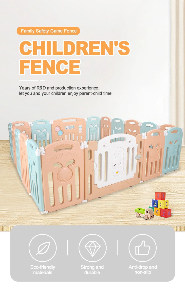 Immovable Baby Fence Play Area Activity Center Portable Design for Indoor Outdoor