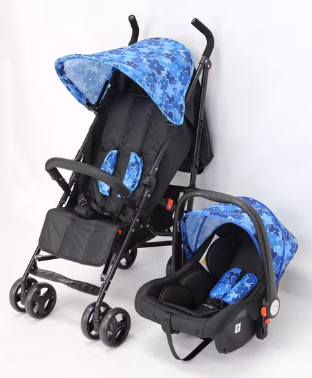 Passeggino di lusso con sistema di viaggio in stile europeo, ombrello pieghevole per bambini Passeggino 2 in 1